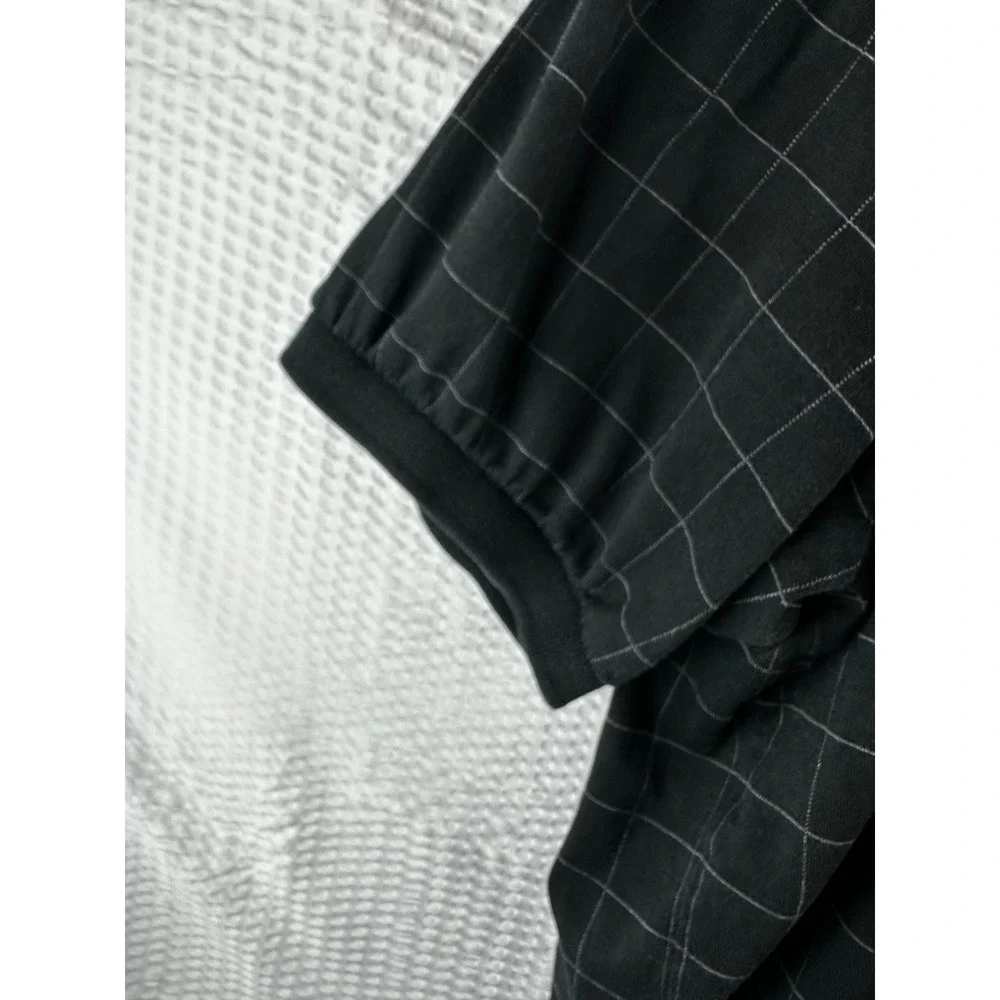 Polo Ralph Lauren black check short sleeve shirt size LARGE‎